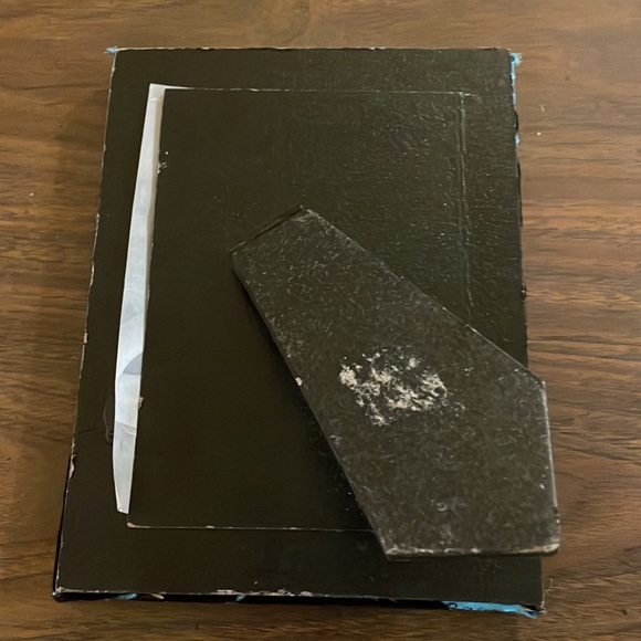 Y2K 5x7 Zebra Stripe Fabric Sequin Frame - Picture 2 of 2